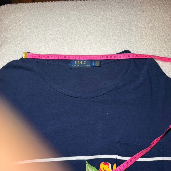 Polo Ralph Lauren Long Sleeve Floral Stripe Print Tee Men - Picture 10 of 12